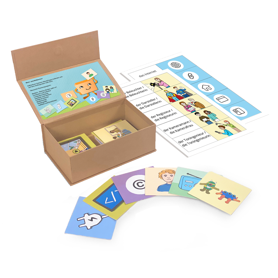 Die medienKISTE Box "Wort- und Bildkarten" mit Beispielkarten