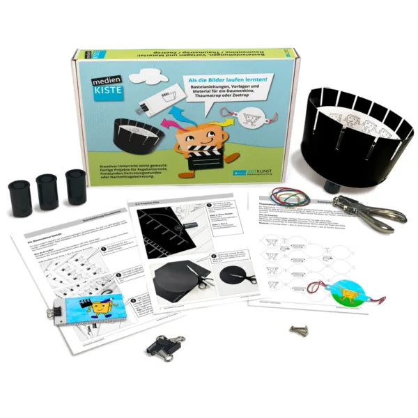 Die Box der medienKISTE „Bastelanleitungen – Als die Bilder laufen lernten“, Projekte Die Box der medienKISTE „Bastelanleitungen – Als die Bilder laufen lernten“, Projekte