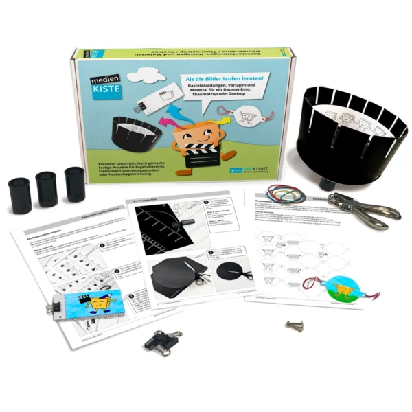 Die Box der medienKISTE „Bastelanleitungen – Als die Bilder laufen lernten“, Projekte