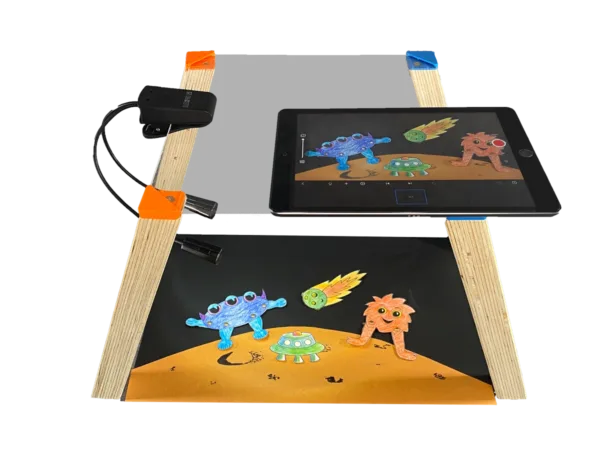 Legetrickfilm mit dem Durchsichtstativ der medienKISTE