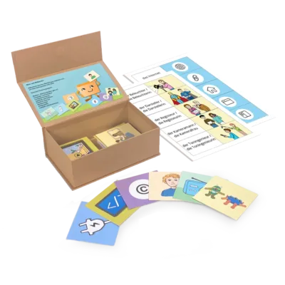 Die medienKISTE Box „Wort- und Bildkarten“ mit Beispielkarten Die medienKISTE Box "Wort- und Bildkarten" mit Beispielkarten